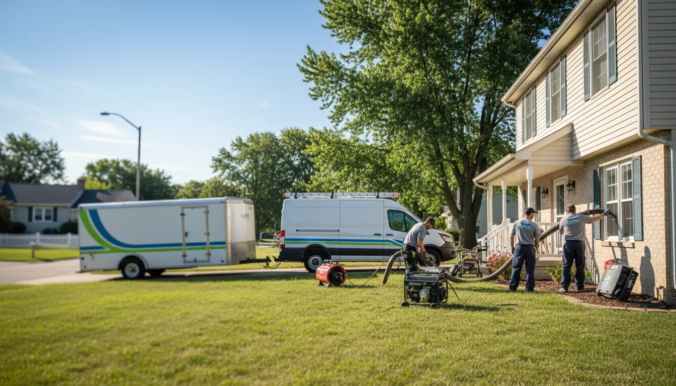 Flooded Basement Restoration And Cleanup With Repair in Floris, IA near me